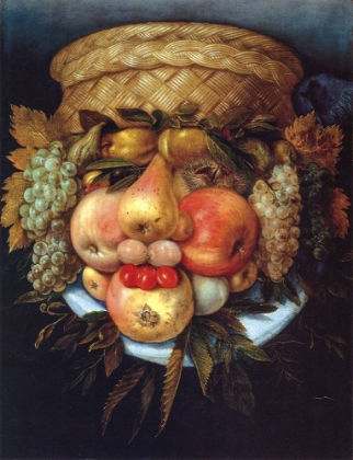 Picture of REVERSIBLE HEAD WITH BASKET OF FRUIT 2 CA 1590