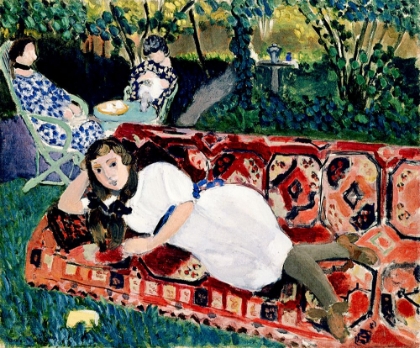 Picture of YOUNG GIRLS IN THE GARDEN 1919