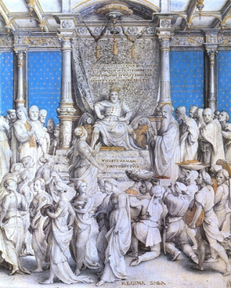 Picture of SOLOMON GETTING HOMAGE OF QUEEN OF SHEBA CA 1535