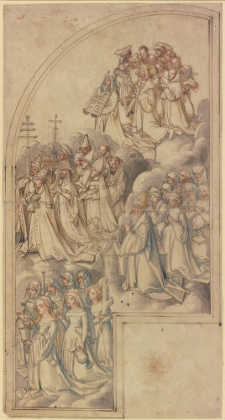 Picture of INTERIOR OF AN ALL SAINTS ALTARPIECE 1511