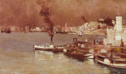 Picture of AN AUTUMN MORNING, MILSONS POINT, SYDNEY 1888