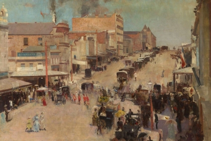 Picture of BOURKE STREET, MELBOURNE CA 1886