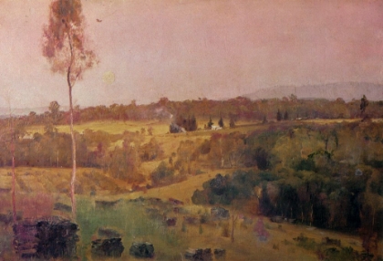 Picture of EVENING WHEN THE QUIET EAST FLUSHES CA 1887