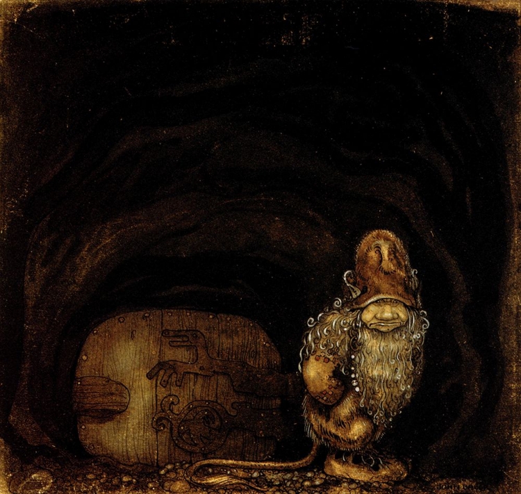 Picture of FATHER TROLL NEAR A DOOR CA 1907