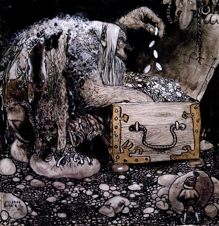 Picture of HE APPROACHED THE CHEST QUIETLY CA 1907