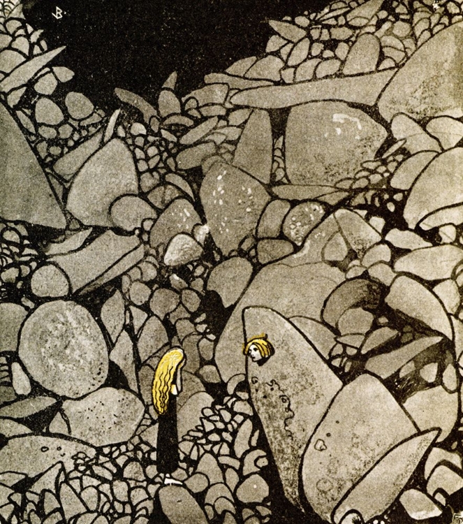 Picture of HER BROTHERS HEAD THRUST UP CA 1907