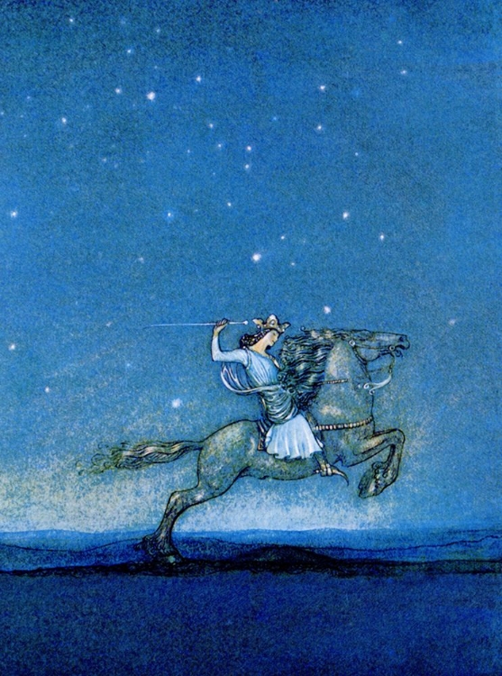 Picture of PRINCE RIDING IN THE MOONLIGHT CA 1910