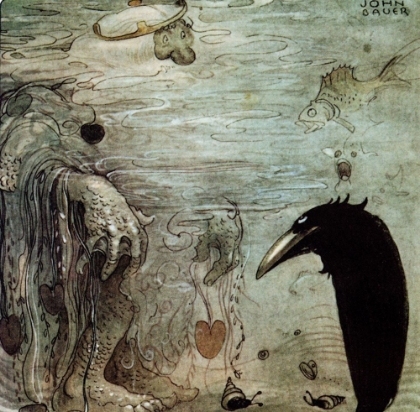 Picture of THE BOY AND THE TOMTES HAT, WATER TROLLS CA 1910