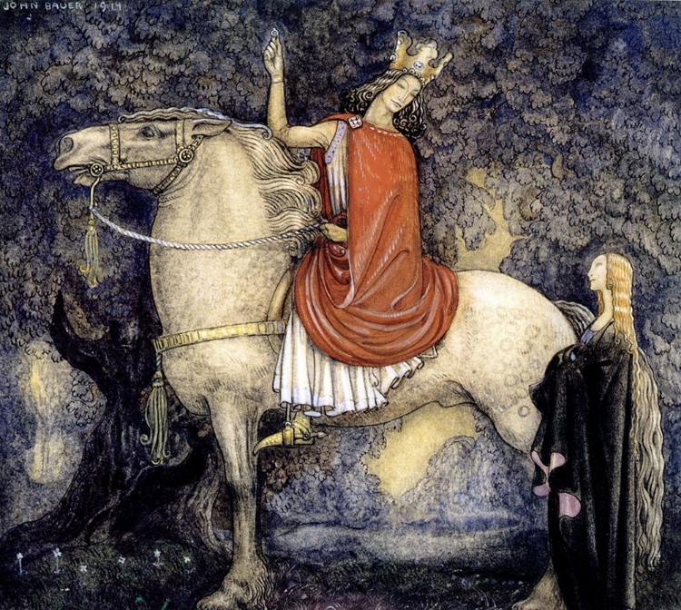 Picture of THE PRINCE ON HIS HORSE CA 1910