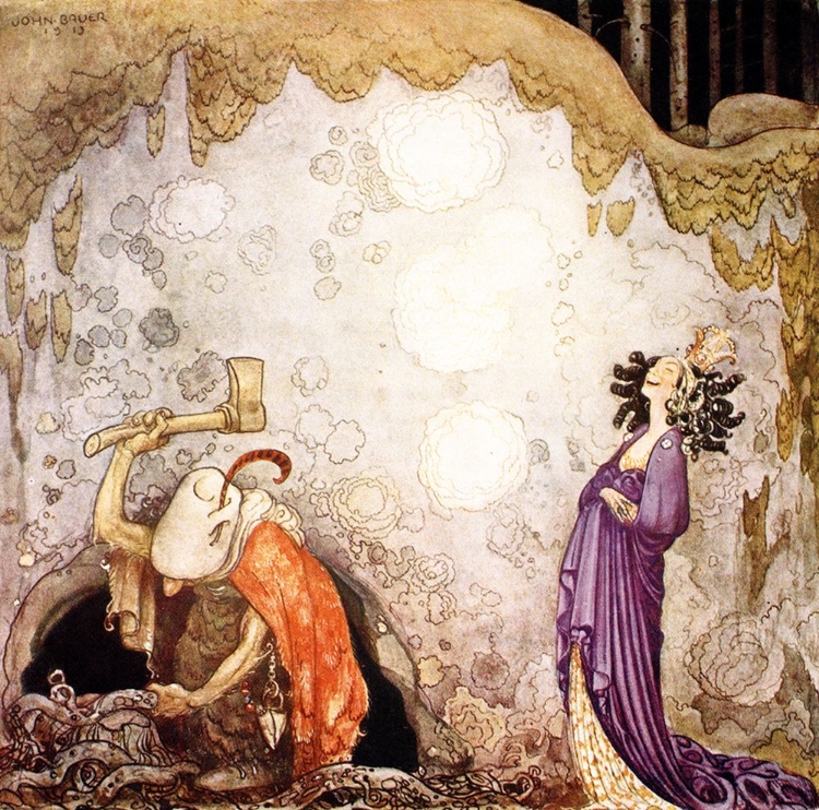 Picture of TROLL MOTHER CHOPPED WOOD CA 1910