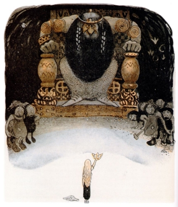 Picture of WHEN THE TROLL FINISHED SPEAKING CA 1910