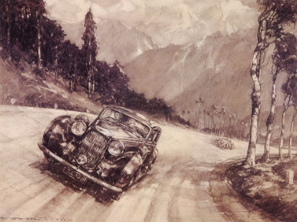 Picture of A LAGONDA AT SPEED ON THE CONTINENT