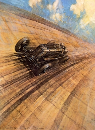 Picture of GWENDA STEWARTS 10 MILE RECORD AT 137.1 MPH 1930