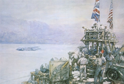 Picture of MALCOM CAMPBELLS BLUEBIRD, BONNEVILLE LANDSCAPE