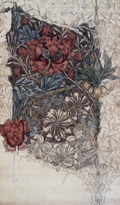 Picture of DESIGN FOR HONEYSUCKLE PRINTED COTTON 1874