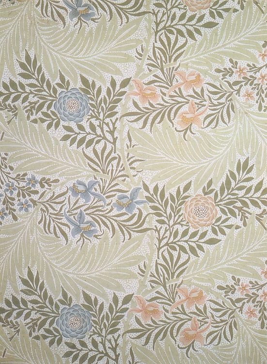 Picture of DESIGN FOR LARKSPUR WALLPAPER CA 1875