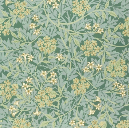 Picture of JASMINE PATTERN IN GREEN CA 1850