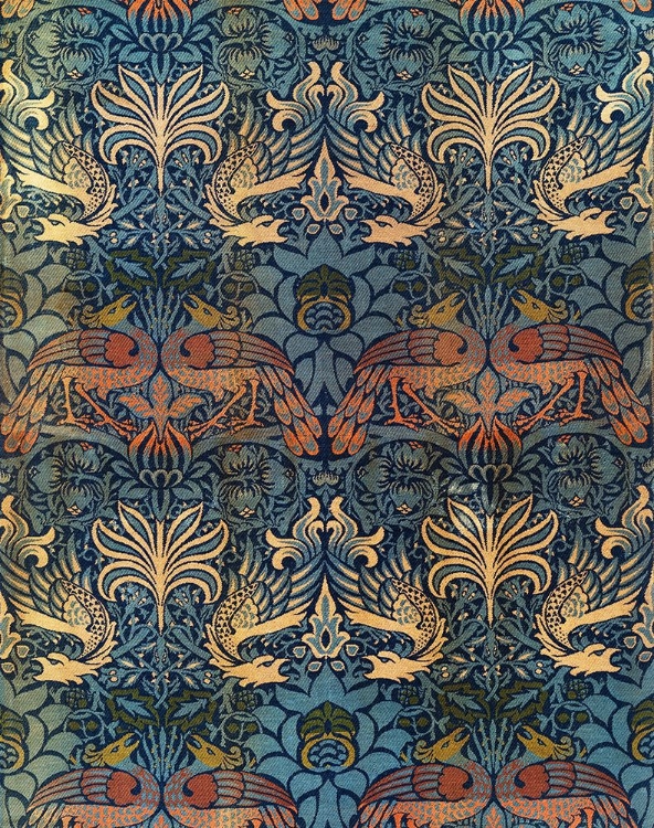 Picture of PEACOCK AND DRAGON IN BLUE 1878