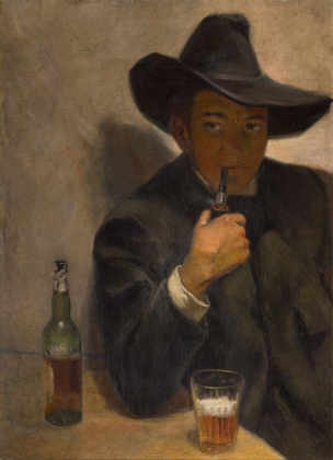 Picture of SELF-PORTRAIT WITH BROAD-BRIMMED HAT 1907