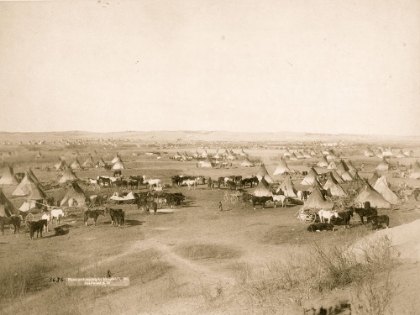Picture of HOSTILE INDIAN CAMP