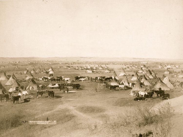 Picture of HOSTILE INDIAN CAMP