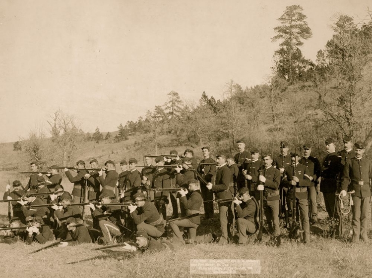 Picture of 3RD U.S. INFANTRY - FORT MEADE, SD.