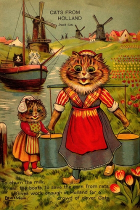 Picture of CATS OF MANY LANDS 1914 - DUTCH CATS