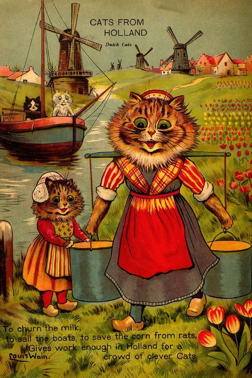 Picture of CATS OF MANY LANDS 1914 - DUTCH CATS