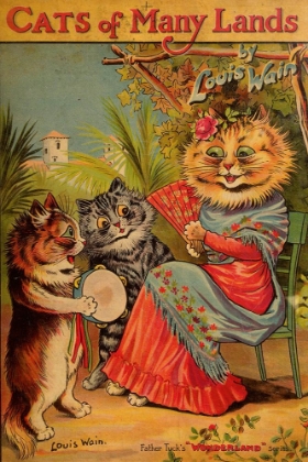 Picture of CATS OF MANY LANDS 1914 - FRONT COVER