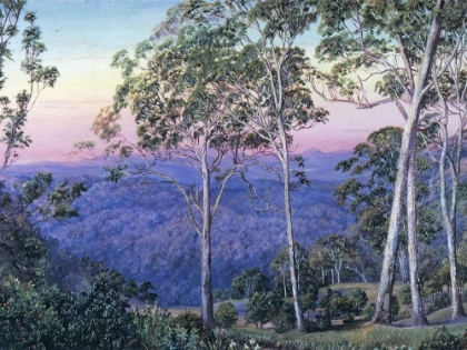 Picture of EVENING GLOW OVER THE RANGE, HARLAXTON, QUEENSLAND