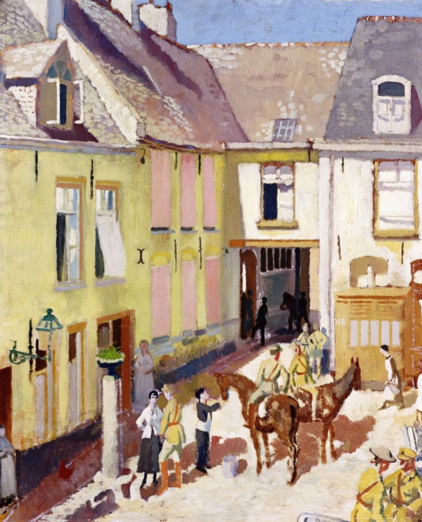 Picture of COURTYARD, HOTEL SAUVAGE, CASSEL 1917