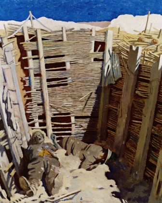 Picture of DEAD GERMANS IN A TRENCH 1918