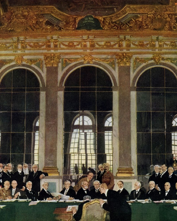 Picture of SIGNING OF PEACE IN HALL OF MIRRORS 1919