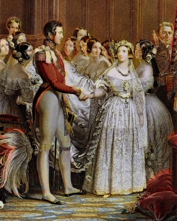 Picture of ENGRAVING OF THE WEDDING OF VICTORIA AND ALBERT IN 1840