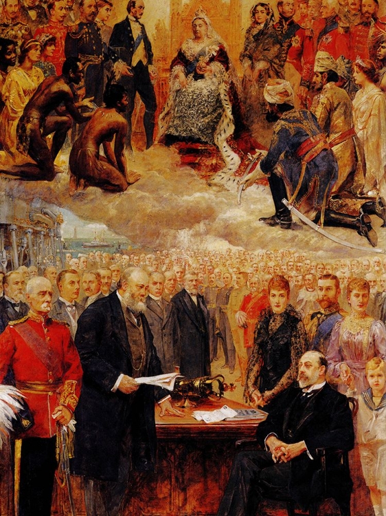 Picture of AN ALLEGORY OF THE BRITISH EMPIRE 1901