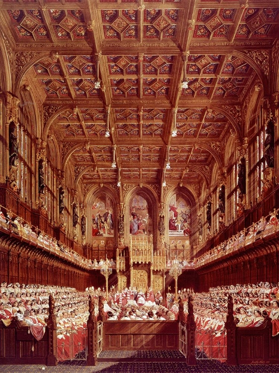 Picture of QUEEN VICTORIA OPENING PARLIAMENT 1859