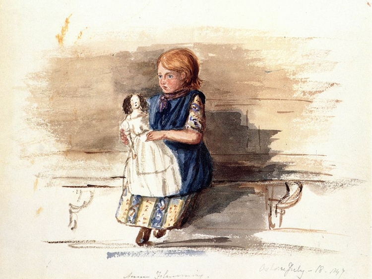 Picture of ANN FLEMING, DAUGHTER OF SHEPHERD AT BARTON 1849