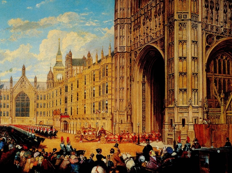 Picture of VICTORIA ARRIVING AT THE STATE OPENING OF PARLIAMENT