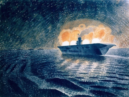 Picture of HMS ARK ROYAL IN ACTION NO.1 1940