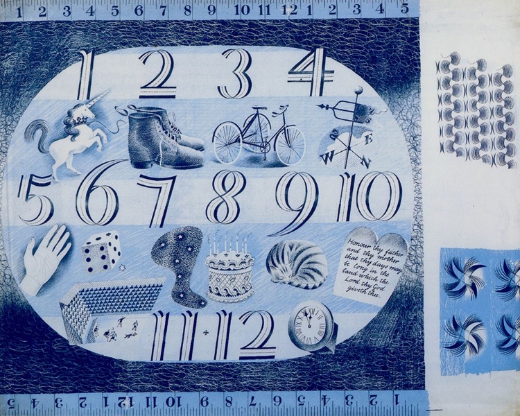 Picture of LITHOGRAPH OF CHILDS HANKERCHIEF FOR THE COTTON BOARD 1941