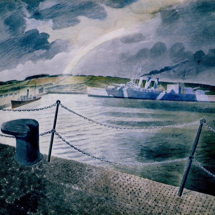 Picture of RAINBOW AND CAMOUFLAGED SHIP 1942