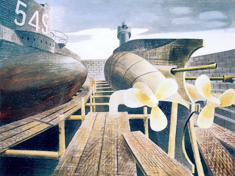 Picture of SUBMARINES IN DRY DOCK 1940