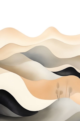 Picture of BLACK AND BEIGE LANDSCAPE 1