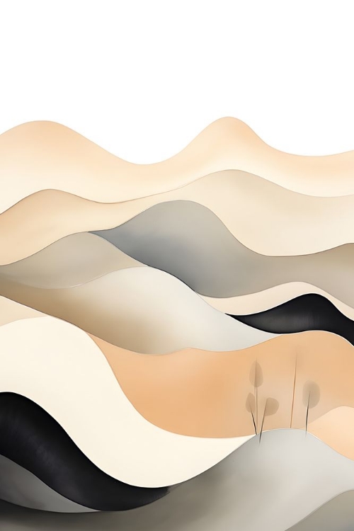 Picture of BLACK AND BEIGE LANDSCAPE 1
