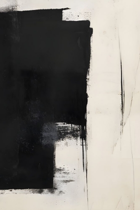 Picture of BLACK AND NEUTRAL ABSTRACT 1