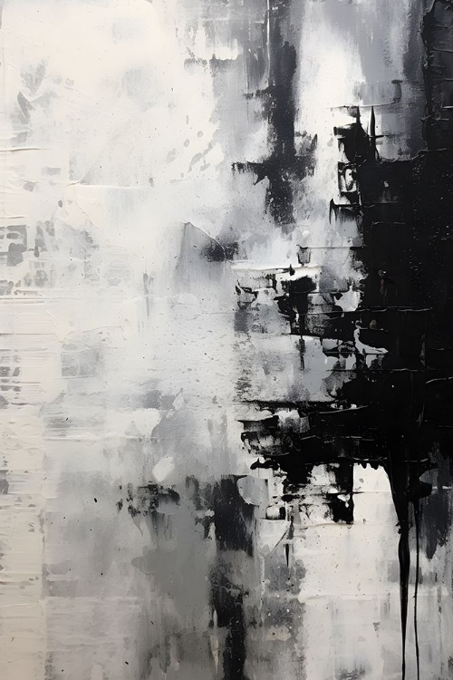 Picture of BLACK AND NEUTRAL ABSTRACT 2