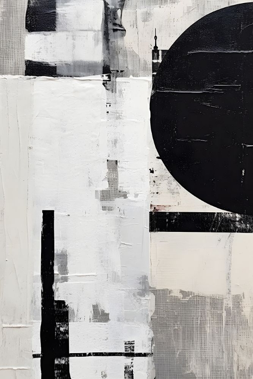 Picture of BLACK AND NEUTRAL ABSTRACT 5