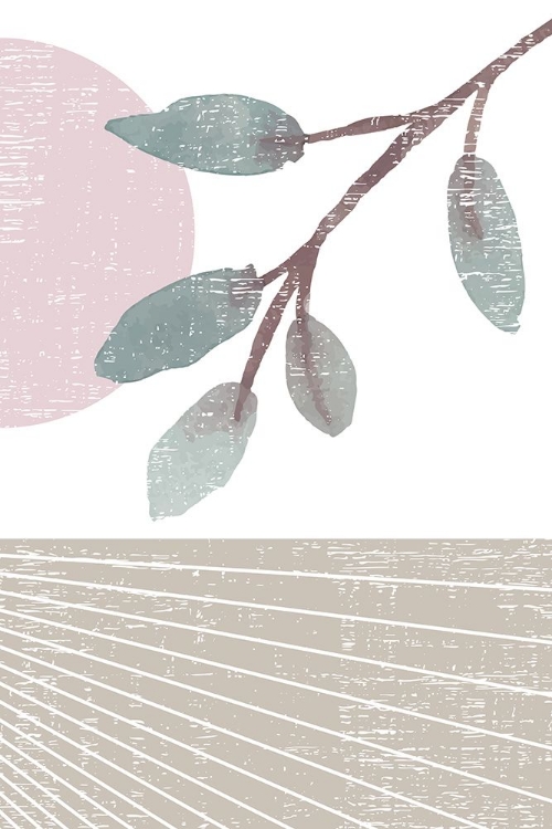 Picture of BLUSH AND TAN BOTANICAL 1