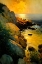 Picture of ROCKY SHORE SUNSET