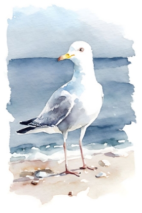 Picture of WATERCOLOR BEACH BIRD 2